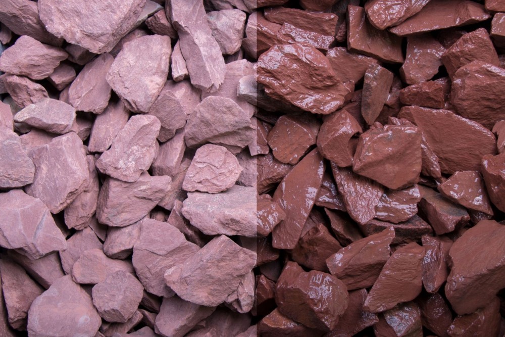 Edelsplitte - Canadian Slate rot 15-30 Schiefer